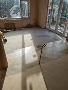 Preparation for fitting Luxury Vinyl Tiles - Bournemouth