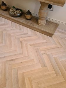 Herringbone Engineered Wooden Floor in Canford Cliffs