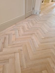 Herringbone Engineered Wooden Floor in Canford Cliffs