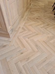 Herringbone Engineered Wooden Floor in Canford Cliffs