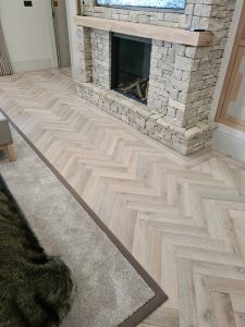 Herringbone Engineered Wooden Floor in Canford Cliffs