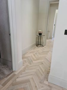 Herringbone Engineered Wooden Floor in Canford Cliffs